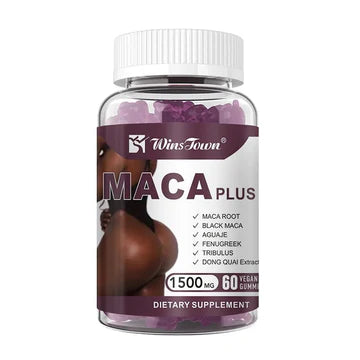 Maca Plus Gummies (3000mg) | Dietary Supplement for Hips Enlargement, Butt Enhancement, and Hormonal Balance